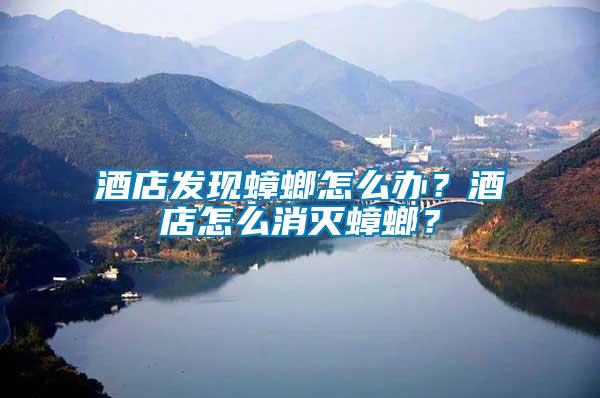 酒店發(fā)現(xiàn)蟑螂怎么辦？酒店怎么消滅蟑螂？