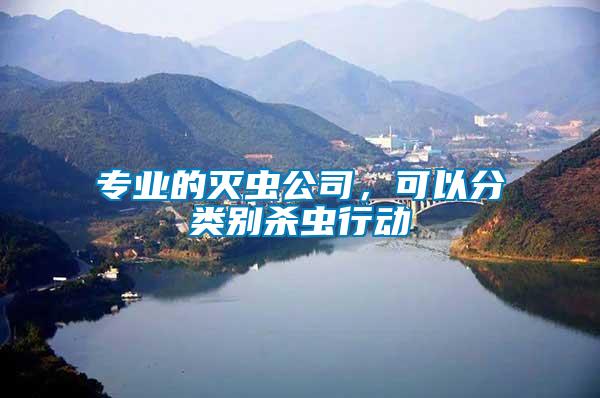 專業(yè)的滅蟲公司，可以分類別殺蟲行動