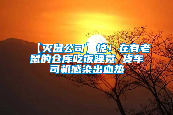 【滅鼠公司】驚！在有老鼠的倉(cāng)庫(kù)吃飯睡覺 貨車司機(jī)感染出血熱