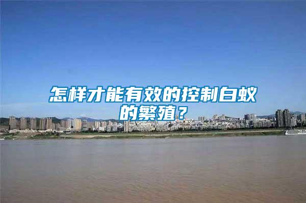 怎樣才能有效的控制白蟻的繁殖？
