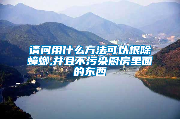 請問用什么方法可以根除蟑螂,并且不污染廚房里面的東西