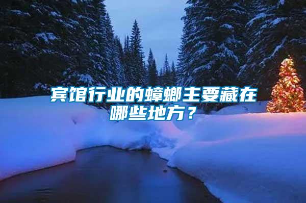 賓館行業(yè)的蟑螂主要藏在哪些地方？