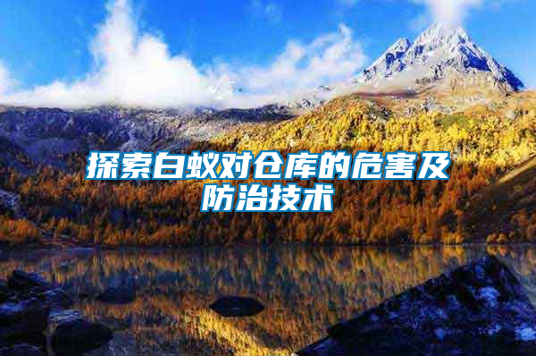 探索白蟻對(duì)倉(cāng)庫(kù)的危害及防治技術(shù)