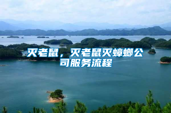 滅老鼠，滅老鼠滅蟑螂公司服務(wù)流程