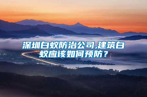 深圳白蟻防治公司,建筑白蟻應(yīng)該如何預(yù)防？