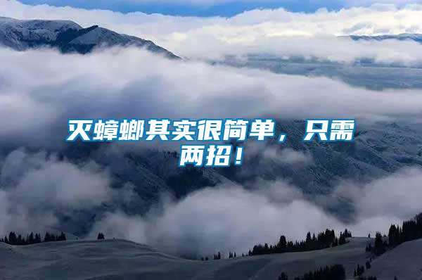 滅蟑螂其實(shí)很簡(jiǎn)單，只需兩招！