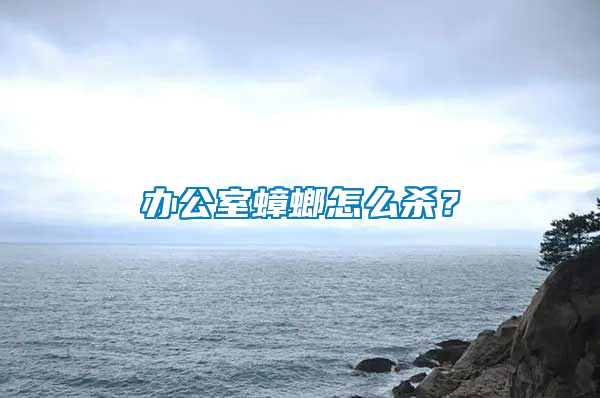 辦公室蟑螂怎么殺？