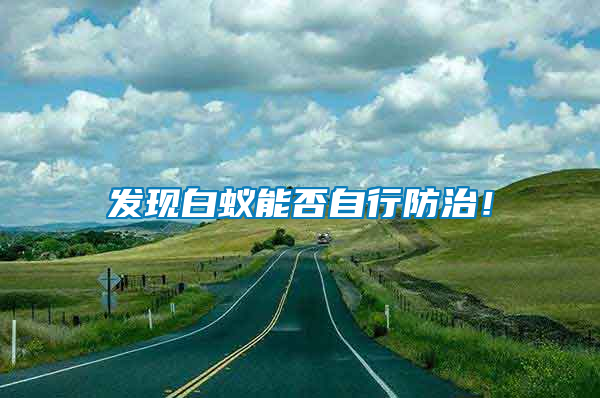 發(fā)現(xiàn)白蟻能否自行防治！