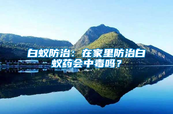 白蟻防治：在家里防治白蟻藥會中毒嗎？